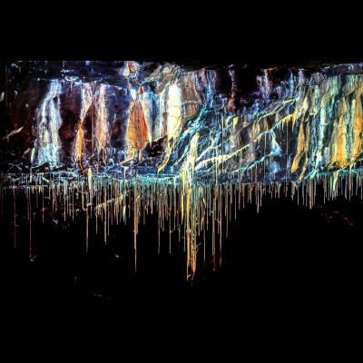 The same cave using LSF (laser stimulated fluorescence) a technique pioneered and perfected by Tom Kaye.