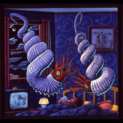 Dream of the Double Didy&hellip; two heteromorph ammonites swimming above a paleo obsessed couple.