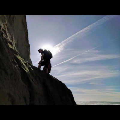 Bobby started researching the cliffs of the Purisima Formation near Halfmoon Bay, CA. At age 19, his CA State Park Permit culminated in several publications and 16 years later he's still studying fossils from this locality.