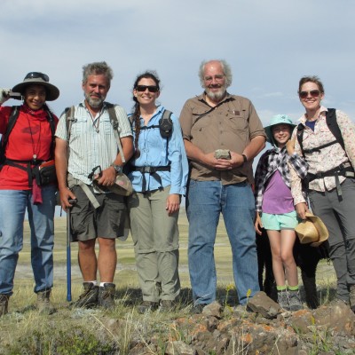 In the field with Karen Chin, Ray Rogers, Holly Woodward, Jack Horner, and Kristi Curry Rogers