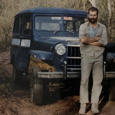 On a dinosaur expedition to Northwestern Argentina in the early '90s.