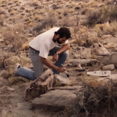 On a dinosaur expedition to Patagonia in the mid 1980's.