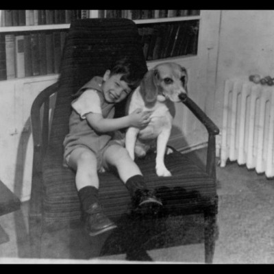 5 year old Neil and his pal Chumley the Beagle.