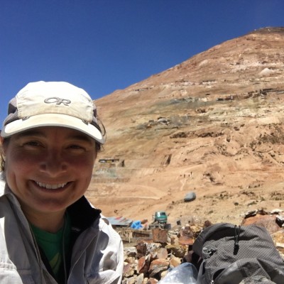 Collecting Miocene fossil leaves from Cerro Rico in Potosi, Bolivia, one of the worlds highest fossil leaf localities at over 14,000 ft in elevation!