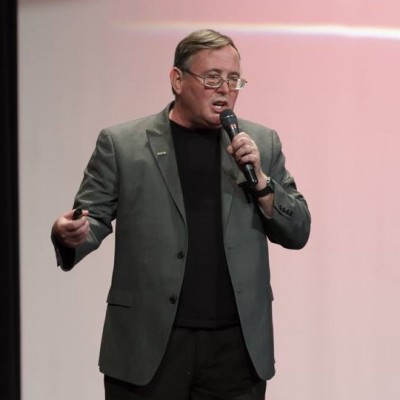 On stage at The Amazing Meeting in Las Vegas, July 2014