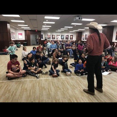 A well attneded lecture for kids at the Houston Museum of Natural Science.