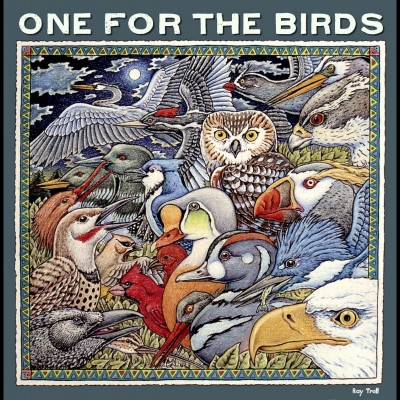 OneForTheBirds, an older T shirt design by Ray. Note the raven in the lower left hand corner.