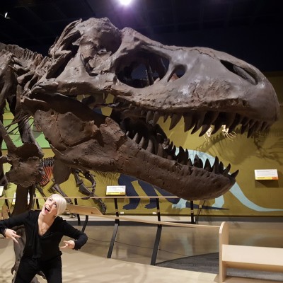 "Everybody walk the dinosaur!" Cast of the infamous Wankel Rex AKA Big Mike AKA The Nation's T.rex at the Cleveland Museum of Natural History.