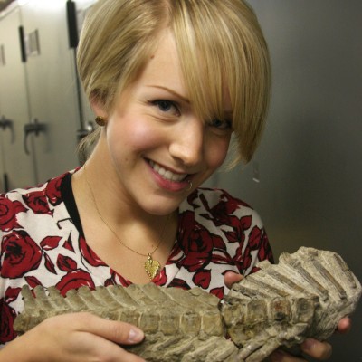 Ray took this portrait of Ashley in 2010 when she worked at the Raymond Alf Museum.