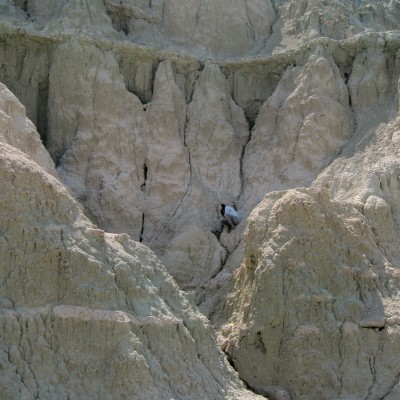 Excavating the Oligocene at John Day Fossil Beds National Monument, Oregon, 2012. Photo by Joshua X. Samuels.