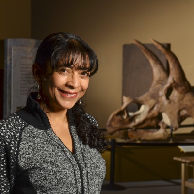 Karen Chin at the University of Colorado Museum of Natural History.&nbsp; Photo credit Casey Cass/University of Colorado.
