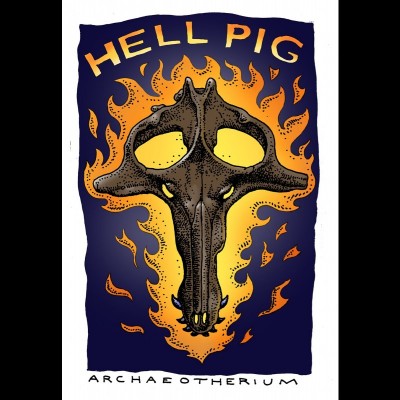 Ray's drawing of a Hell Pig! This is the original design that Ray wants Scott to get tattooed on his body. So far Scott has avoided that proposal.