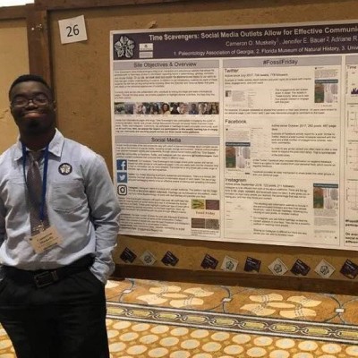 Cam's poster at the Southeastern Geological Society of America conference - his first scientific conference! 2019