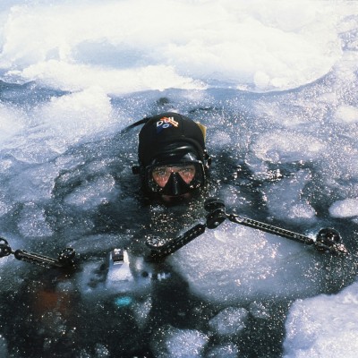 Brian's field assistant captured this behind-the-scenes moment while documenting harp seals in the Gulf of St. Lawrence, Canada.
Photo by Donny Nelson.