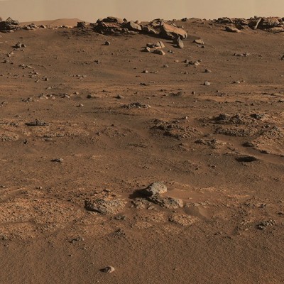 This is the panoramic image, captured by Perseverance's Mastcam-Z camera system, used to select the rock for it's first drill site. Taken August 02, 2021. Image source: mars.nasa.gov
&nbsp;