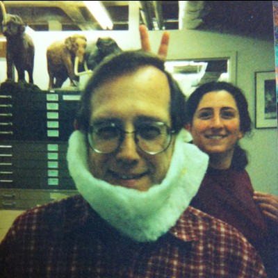 Julie as an undergrad, in the Vert Paleo collection at the University of Fairbanks with former preparator Russ McCarty
