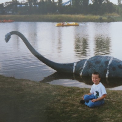 Dean's loved all things dino since he was a kid.