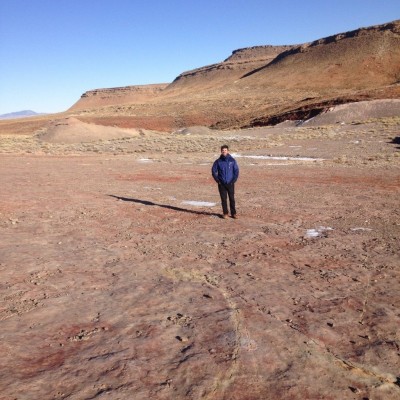 Peter at an End-Permian mass extinction site out in Wyoming