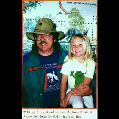 Jim and his daugher Kelsey were featured in Dinosaurs Illustrated in 1997.