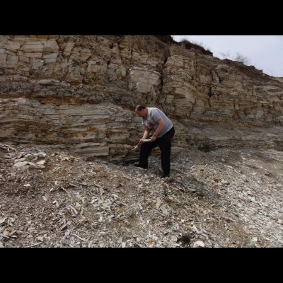 Looking for feathered dinosaurs, Liaoning, China, 2010 (he didn&rsquo;t find any either)