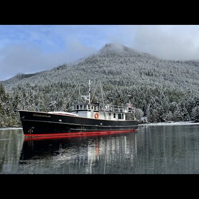 The research vessel Endeavour, operated by https://www.alaskaendeavour.org/