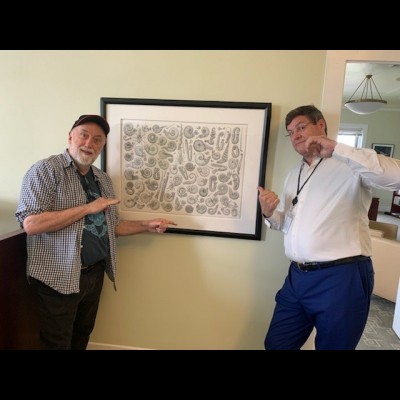 Ray &amp; Kirk by the ammonite drawing mentioend in the show.