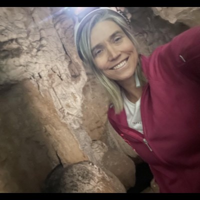 Genevieve von Petzinger in Cantabria cave. The Altamira caves in Spain, discovered in 1868, feature stunning&nbsp;paintings&nbsp;of red bison and other&nbsp;paintings&nbsp;done between 36,000 and 11,000 years ago.