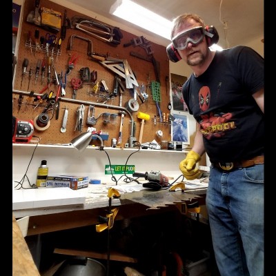 Dr. Pronghorn hard at work in his workshop...