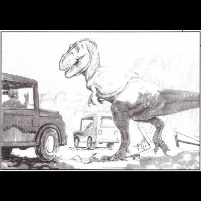 Another sketch Mark did for the first Jurassic Park film