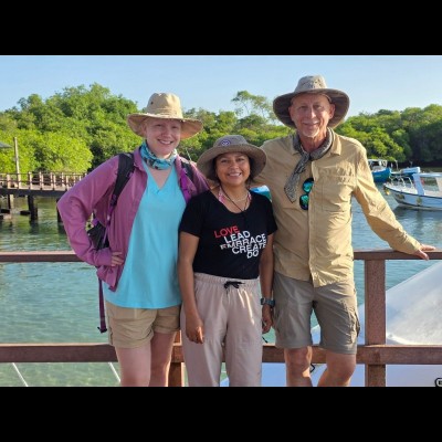 Ashley, Sandra, and Dave on the last day.&nbsp;