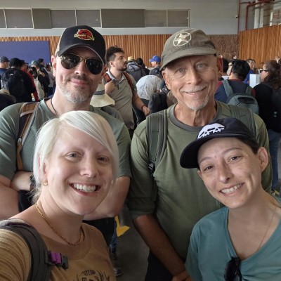 The perfect travel partners and paleo nerds: Lee, Dave, Ashley and Stephanie.