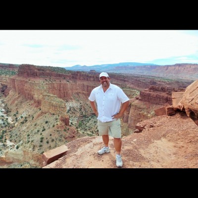 Scott striking a pose at Capitol Reef National Park in Utah. 