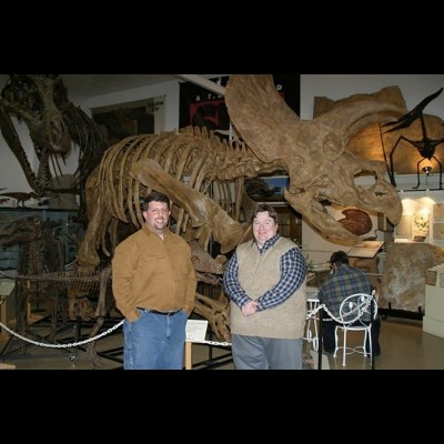 Scott and Mike Henderson at the 2005 BHI 100 Years of T. rex Symposium.