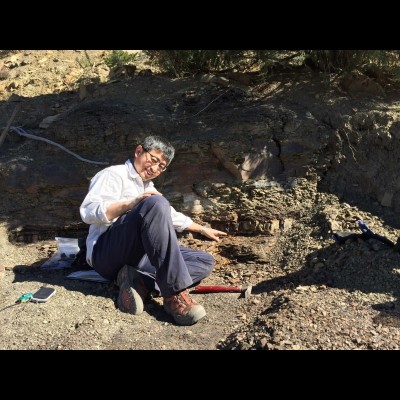 Visiting a K/Pg site in Colorado with a team from the Denver Museum of Nature and Science in 2016.