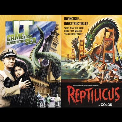 In the intro, Dave and Ray talked about these two memorable 1950's monster films: Reptilicus and It Came From Beneath the Sea (featuring a giant killer Octopus)