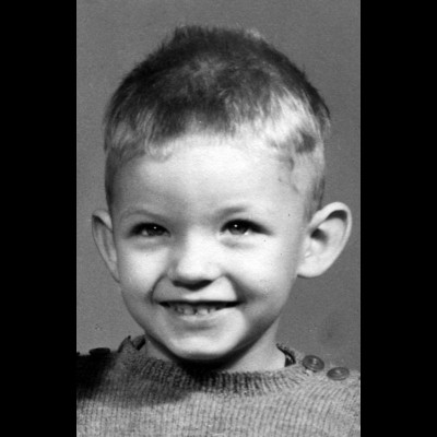 Phil Currie as a 2 year old in Port Credit, Ontario, Canada.